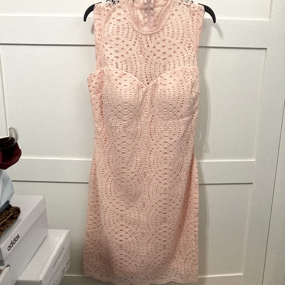Sequin Hearts Pink Lace Dress Size 9